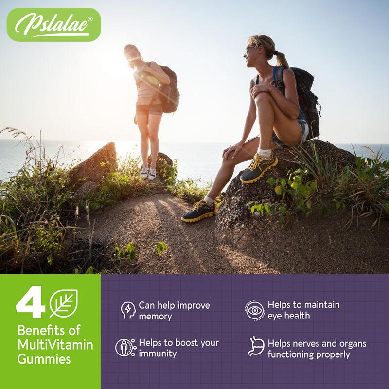 Multivitamin-Gummibärchen - Immununterstützung, Gesundheit für Haare, Haut und Nägel - mit Biotin
