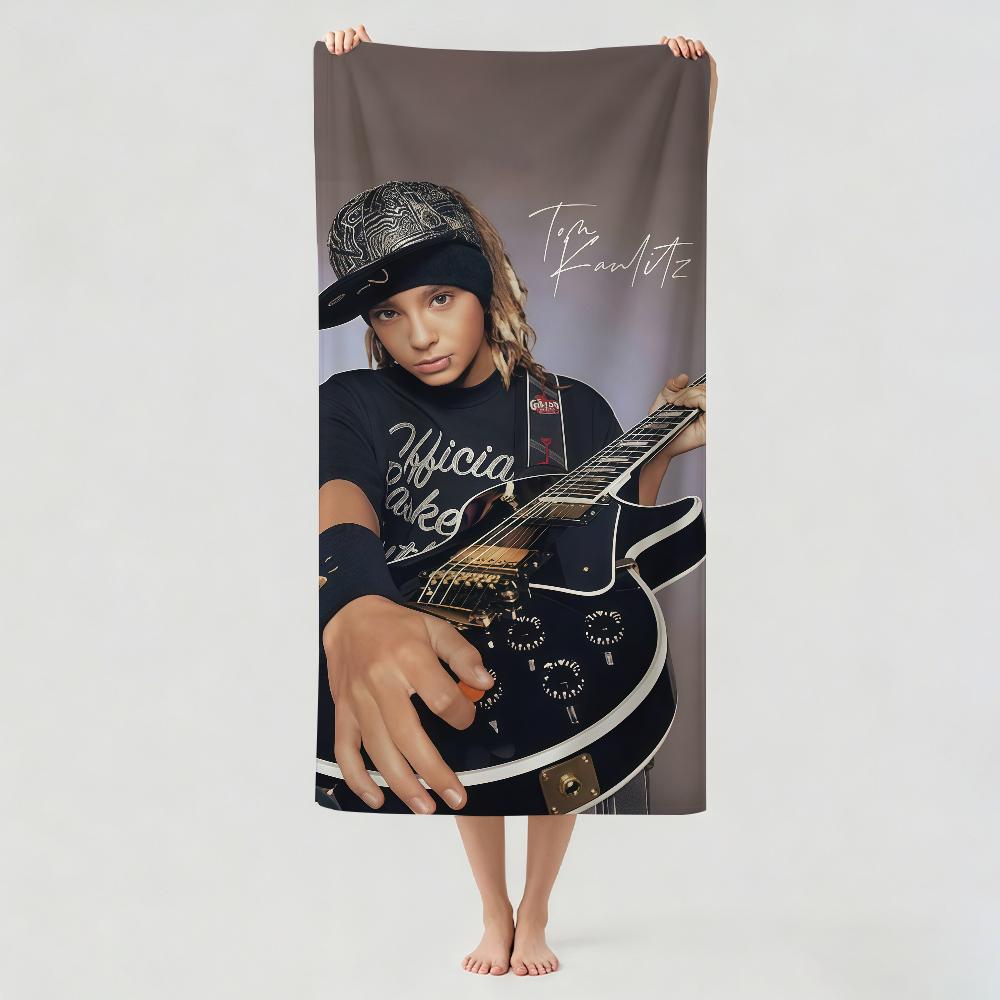 German singer T-Tom Kaulitz Towel Drying Bath Towel Applicable To Light Swimming Camping Yoga Beach Out