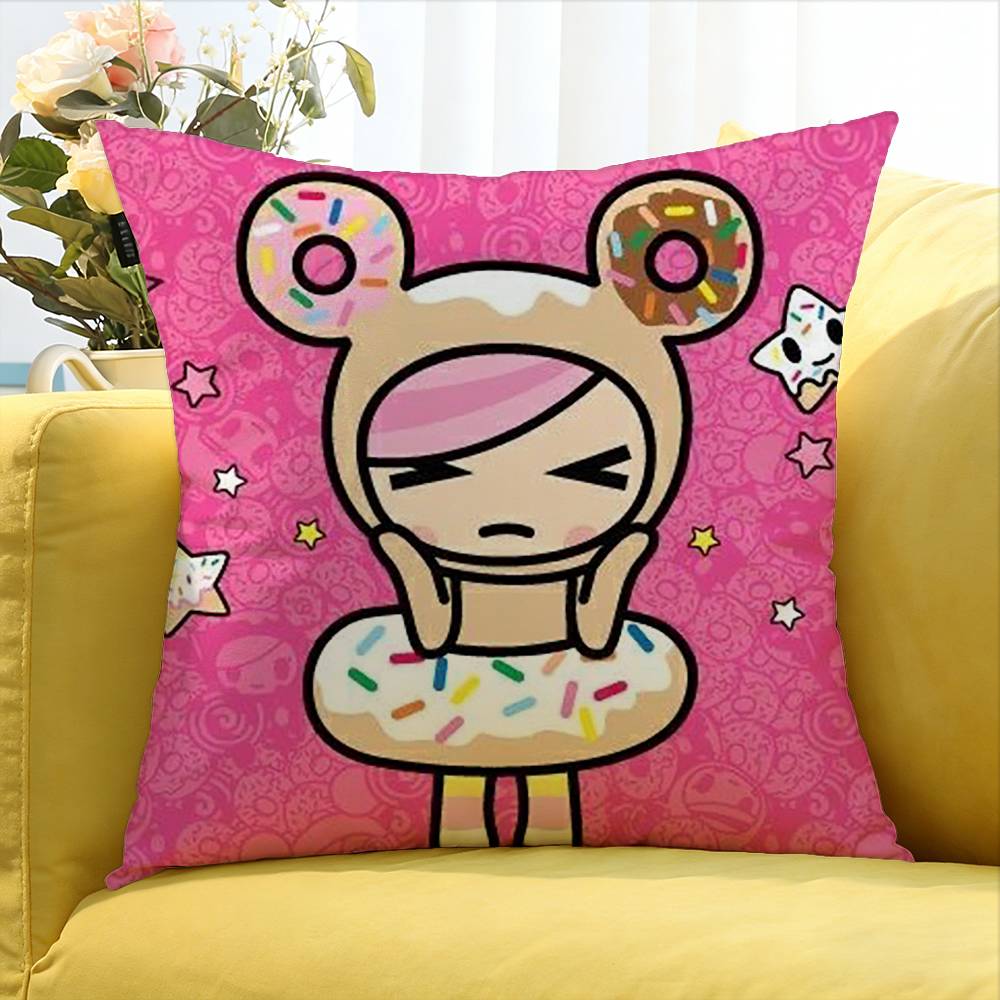 T-Tokidoki-S   Various Sizes Square Pillow Case For Car Home Bedchamber Decor