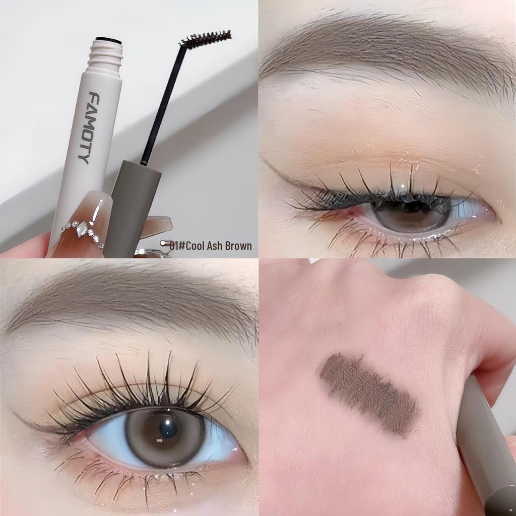 3D Deep Brown Waterproof Eyebrow Mascara - Long-lasting, Non-fading, Smudge-proof, Natural Finish, Easy To Apply.