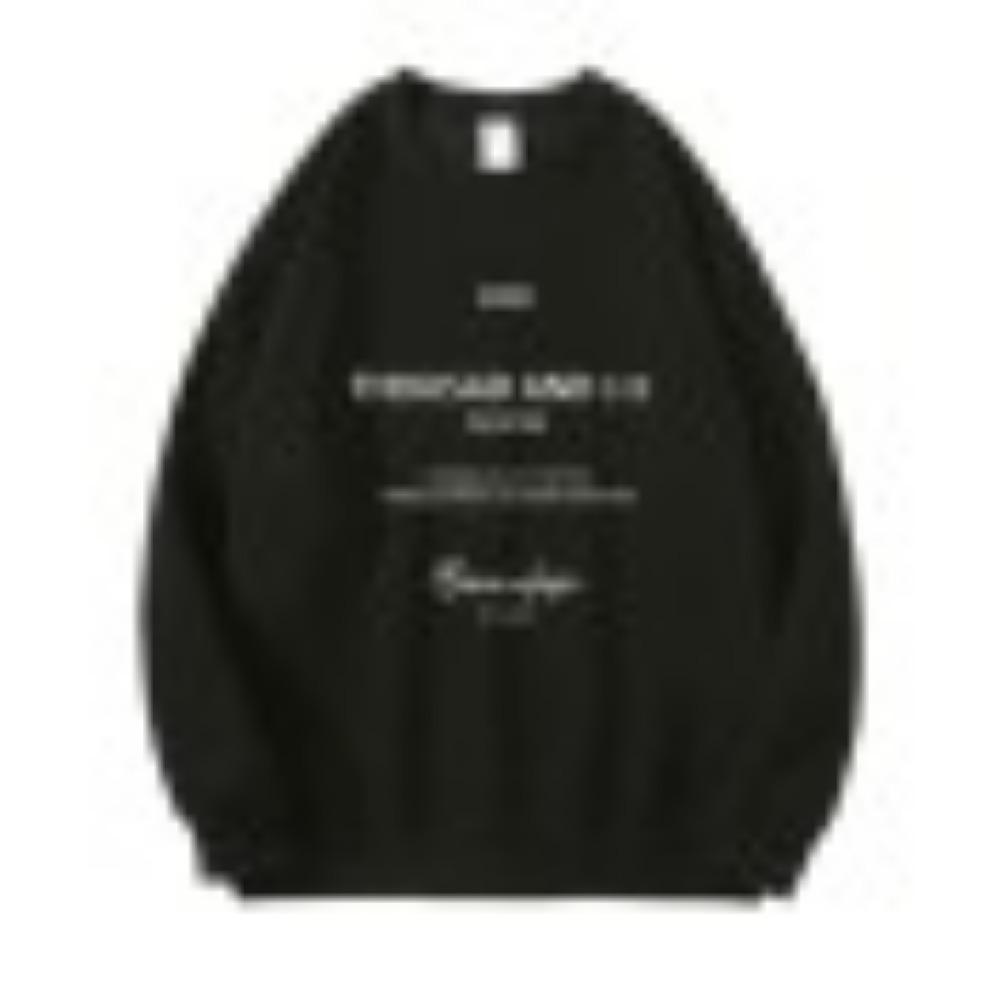 A Large-sized Loose and Trendy Hoodie for Women with A Round Neck, A Retro College Style and A Laid-back Top for Spring and Autumn