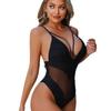 One Piece High Waisted Sexy Swimsuit Women's Thin and Conservative Large Size Swimsuit Beach Seaside Swimwear Bikini