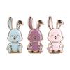 Back Sticker Pad 3D Folding Phone Stand Rabbit Ring Bracket Mobile Phone Holder Pull Rod Support