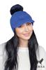 Koryna Warm Women' Cap with Baseball Cap, Navy Blue