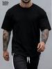 Summer men's casual sports loose plus size whatever letter printed comfortable round neck short sleeved T-shirt