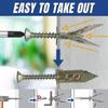 Self Drilling Anchors with Screws Carbon Steel Expansion Screws Set Self Drilling Anchors Screws for Gypsum Board