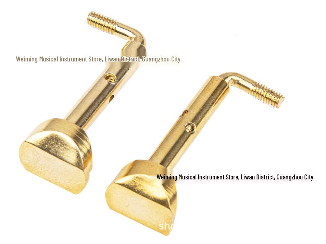 

Gold Violin Chinrest Screws (2 pcs) for 3/4 & 4/4 Violins ABS