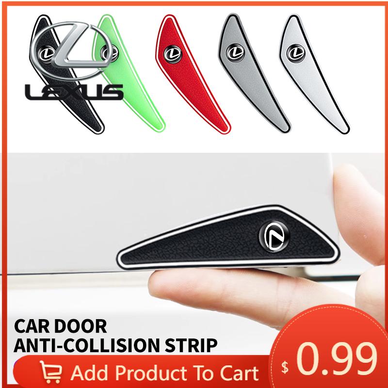 Interior Stickers 4pcs Car Body Bumper Antis-scratch Anti-collision Rubber Strips For Lexus F-SPORT ES RX NX LS UX LM LX GX LC R