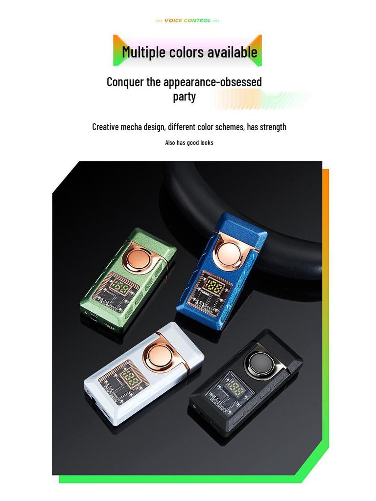 Authentic Voice-Controlled Windproof Double-Flame Lighter - Personalized Gift Trend