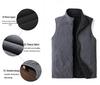 Men's Double-Sided Polar Fleece Vest - Autumn/Winter Outdoor Sleeveless Jacket for Middle-Aged and Elderly
