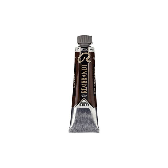 Peinture à l'huile - Rembrandt - RAW UMBER - 40ml - Couleur marron - Résistance à la lumière