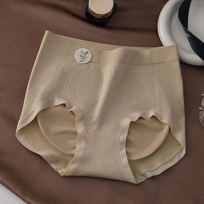 Large Size Lady Spring 7A Antibacterial Crotch Abdominal Lift Hip Breathable Non-scar Waist Triangle Briefs