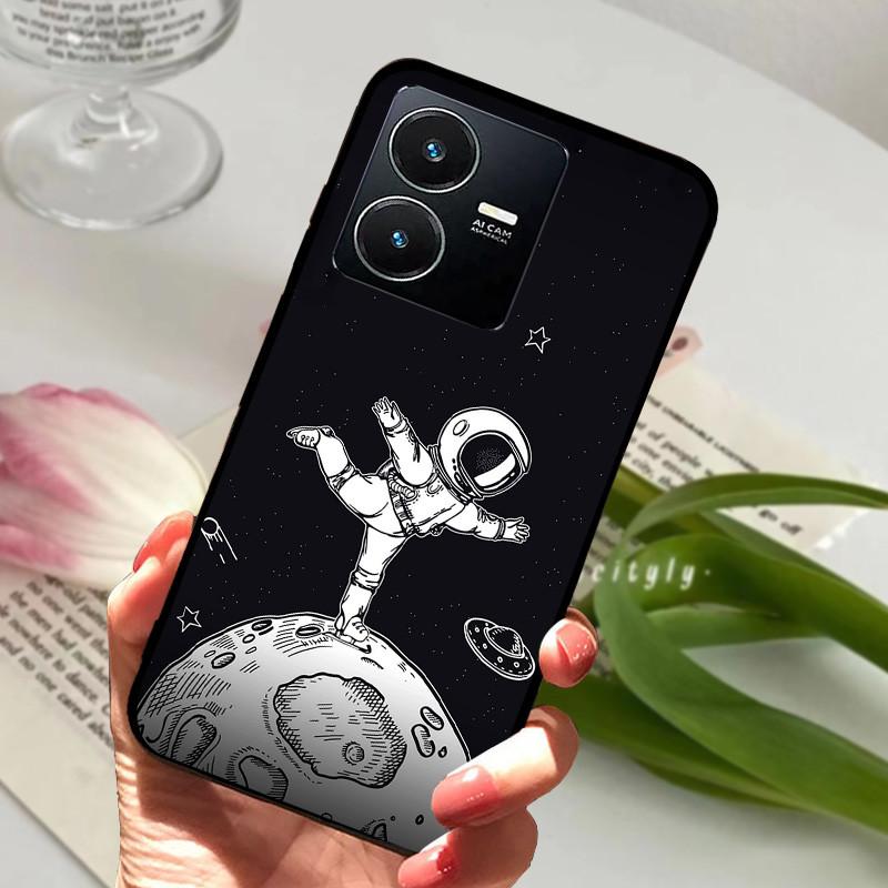 Pro Vivo Y22S 2022 Pouzdro Nárazuvzdorné Měkké TPU Silikonové Kryt Telefonu Pro Vivo Y22 Y 22 V2207 Y22S V2206 Funda Capa Kreslený Vivoy22