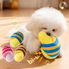 Hund Plüsch Pantoffel Spielzeug Interaktiv Quietschend Welpe Kauspielzeug Gefüllter Pantoffel Weiches Hund Zahnungsspielzeug für Kleine Mittlere Hunde Beißen Kauen