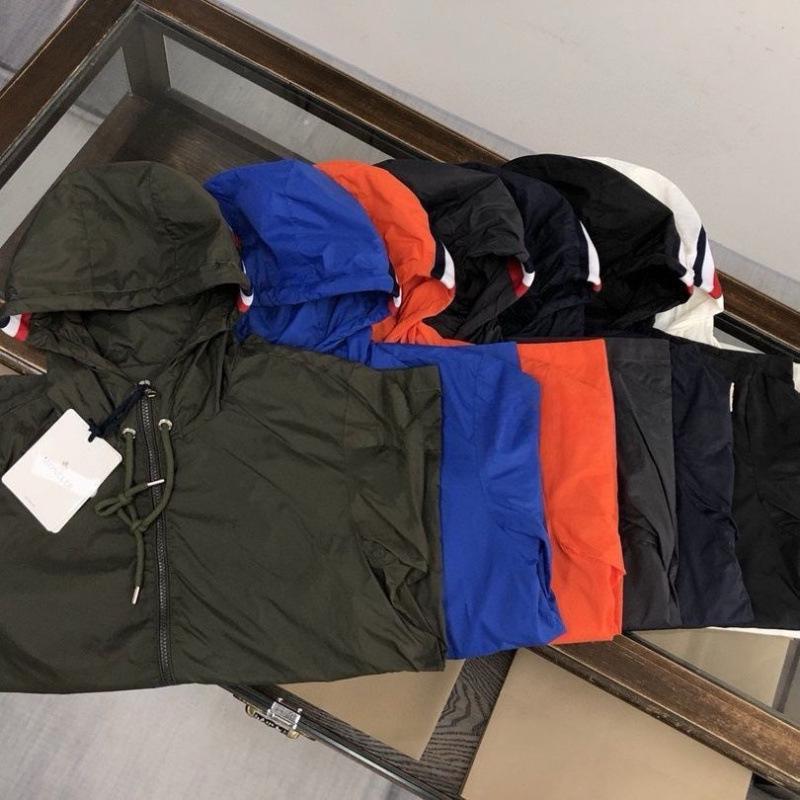 Men's French Style 2025 Autumn Quick-Dry Hooded Polyester Sun Protection Outdoor Jacket