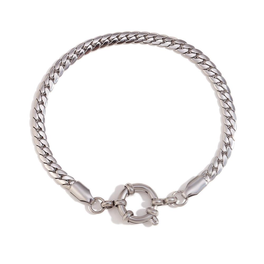 

MamacitaSlay Classic Paper Clip Chain Blade Chain O Chain NK Chain Women s Hand Bracelets Trendy Women s Stainless Steel Jewelry 17cm