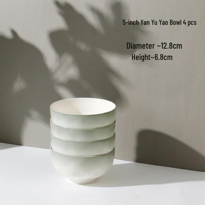 HANDUNYOU Underglaze Ceramic 5-inch Rice Bowl Set