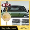 2026 Heißer Autoaufkleber Auto-Hängeanhänger Metallanhänger Diamant-Logo Rückspiegel-Schmuck für KIA EV6 Stinger RIO Sorento Picanto Ce