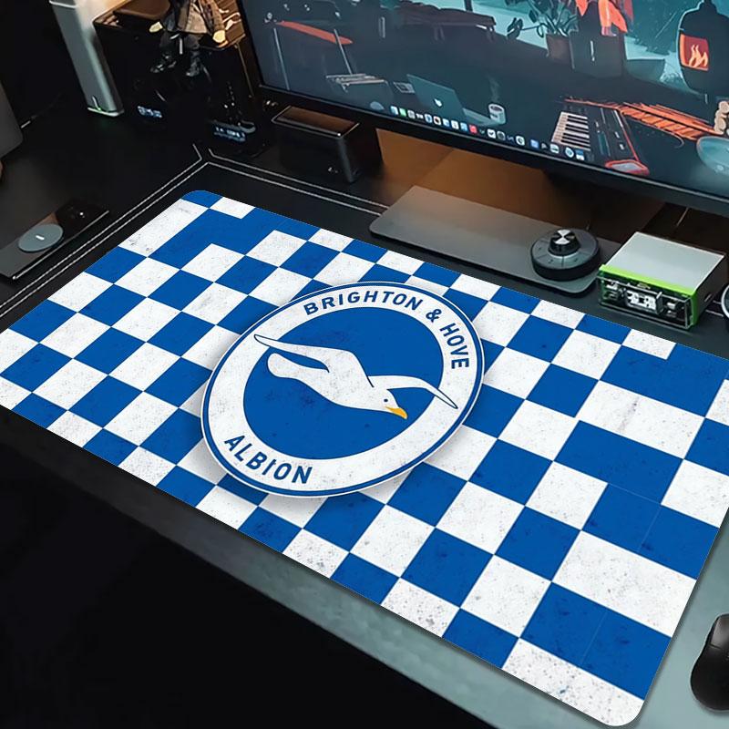 Brighton & Hove Albion Large Size Mouse Pad Large Gaming Table Cushion Non-slip Laptop Tablet Big Mousepad XXL Mat Mini PC Playmat With Lock Edge