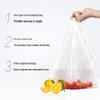 Miaojie Extra Large Thick Vest Food Storage Bags