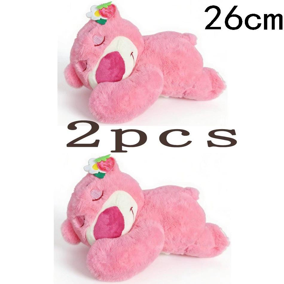 Toy Story Lotso Cute Bear Strawberry Sofa Plush Pillow Stuffed Toys Children Girls Friends Festivals Birthday Gift