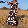 Dames Mode Zomer Lente Korte Mouwen V-Hals Casual Jurken