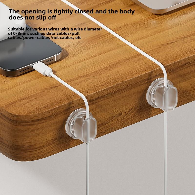 5 Pcs Punching-free Household Desktop Finishing Traceless Thread Organizers