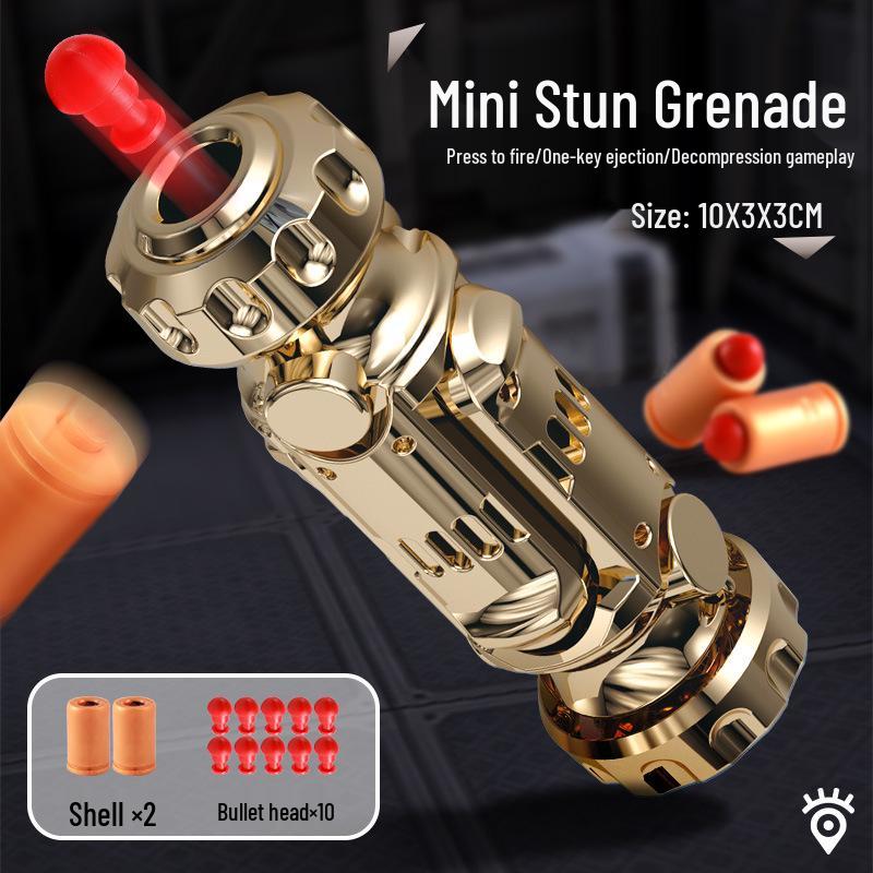 Desert Eagle Style 3D Wooden Fish Decompression Toy Gun