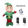 Christmas Inflatables Outdoor Decorations Elf 5FT Built-in LED Lights and Air Blower Blow Up