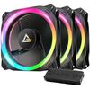 Antec C120 PC Fans 120mm ARGB 1500RPM Black Set of 3 Pieces