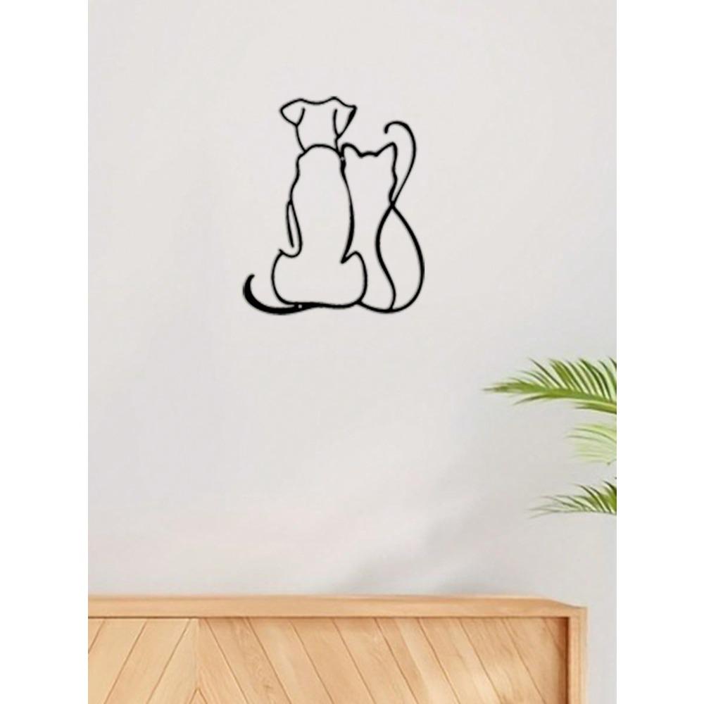 Metall-Tier-Silhouette Wandkunst Handgefertigt Haus Garten Dekoration Geschenk