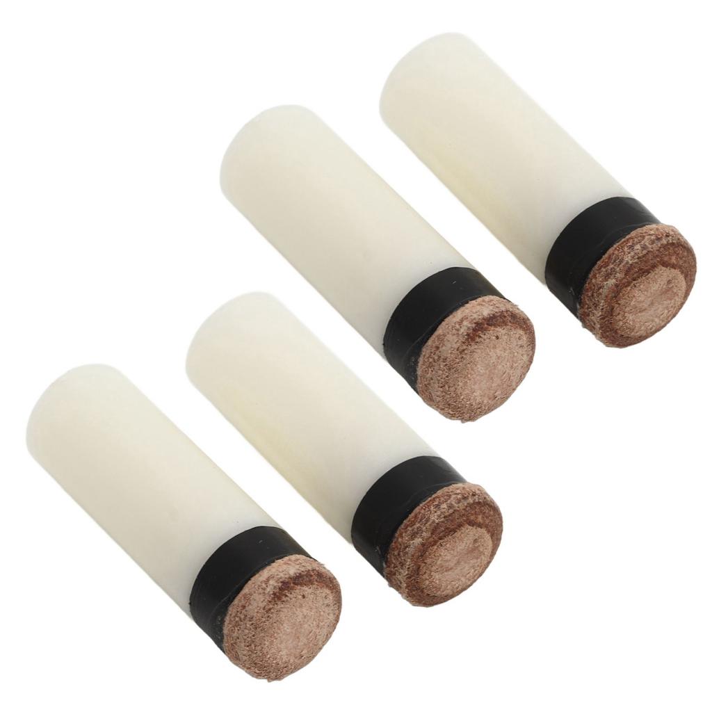12PCS Pool Cue Tips 11mm PU Leather and Plastic Universal Cue Tip Replacements for Billiard Hall
