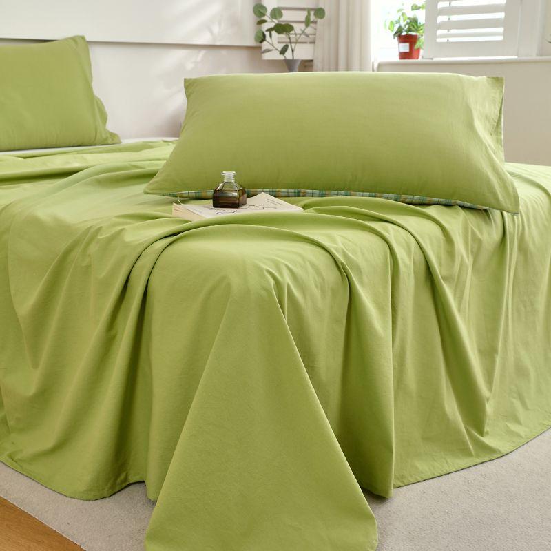 Cream Bed Sheet Skin-friendly Soft Minimalist Fresh For Single Double Student Dorm Home 120*230 bed sheet