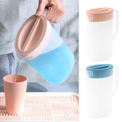 Leak-Proof Cold Drink Pitcher, 1.5/2L Beverage Dispenser with V-Spout & Lid for Home, Parties, Picnics, Lemonade & Iced Tea
