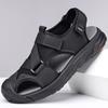 Fashion Mens Fashion Outdoor Sandals High Quality Male Beach Shoes Quick Dry Wading Aqua Flats Anti-collision Toe Summer Men Casual Shoe