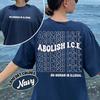 Vintage Dark Academia Bookish Literary Shirt Abolish Ice No Human Is Illegal 2 Sided Comfort Shirt Social Unisex Top Streetwear