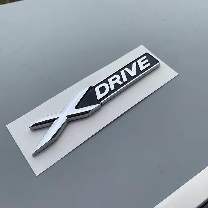 3D ABS Car Rear Trunk Emblem Badge Nameplate Xdrive Sticker For BMW Xdrive Logo 328i 320d 320i 530d 525d E60 F10 G20 Accessories