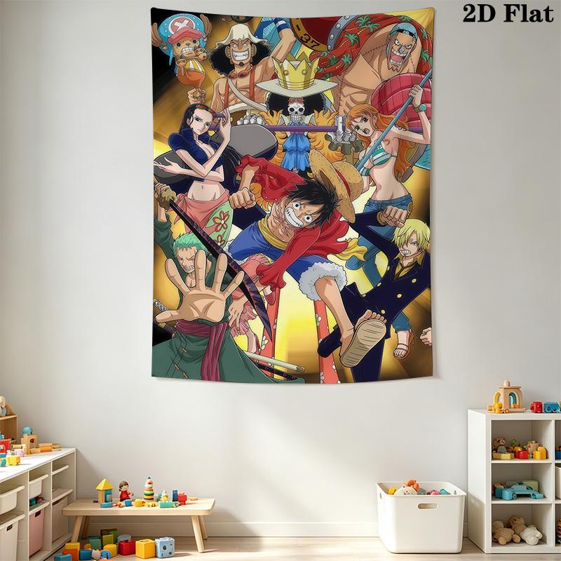 One Piece Tapestry Wall Tapestry Background Cloth Fashion Print Home Decor Soft Wall Covering Decoration