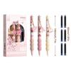 3Pcs/lot with Pendant Pen Push-action Ink Sac Pens Durable Fountain Pen