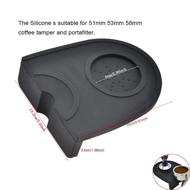 Espresso Coffee Tamper Mat Silicon Corner Mat(no coffee tamper) For 51/53/54/57.5/58/58.5mm Portafilter