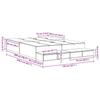 Storage Bed Frame Sonoma Oak 150 cm Particleboard