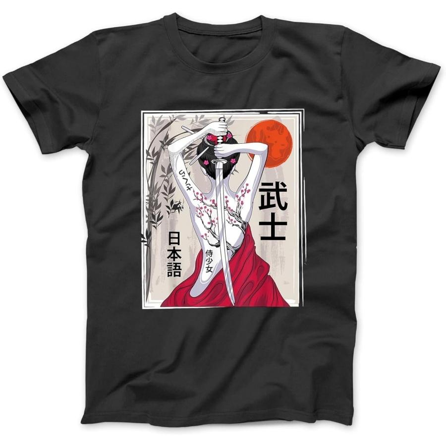 Японская культура самураев Пейзаж Винтажная Сакура Вишневый Цвет Футболка JTN Мужская Женская, Худи Свитшот Лонгслив XXXXXL разноцветный