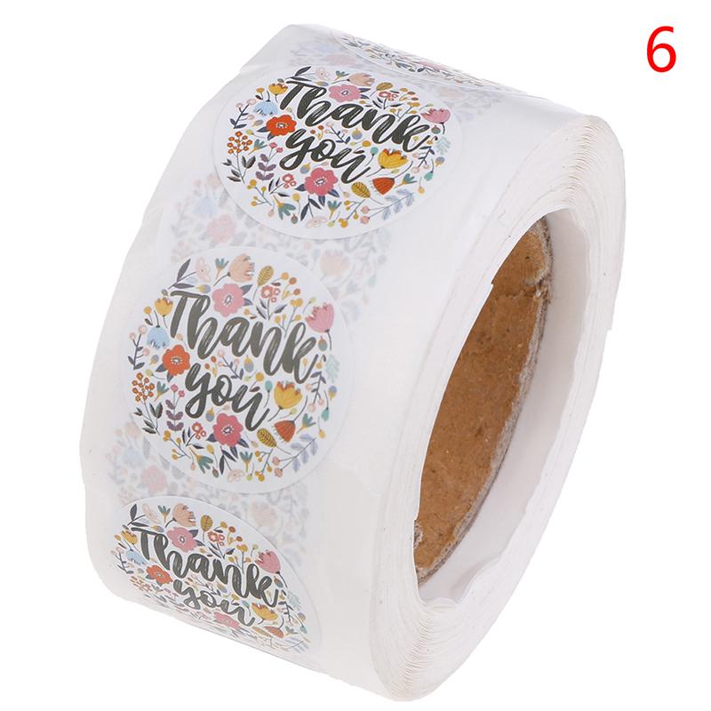 Thank You Stickers Seal Labels Cute Stickers 500Pcs Per Roll Stationery Sticker