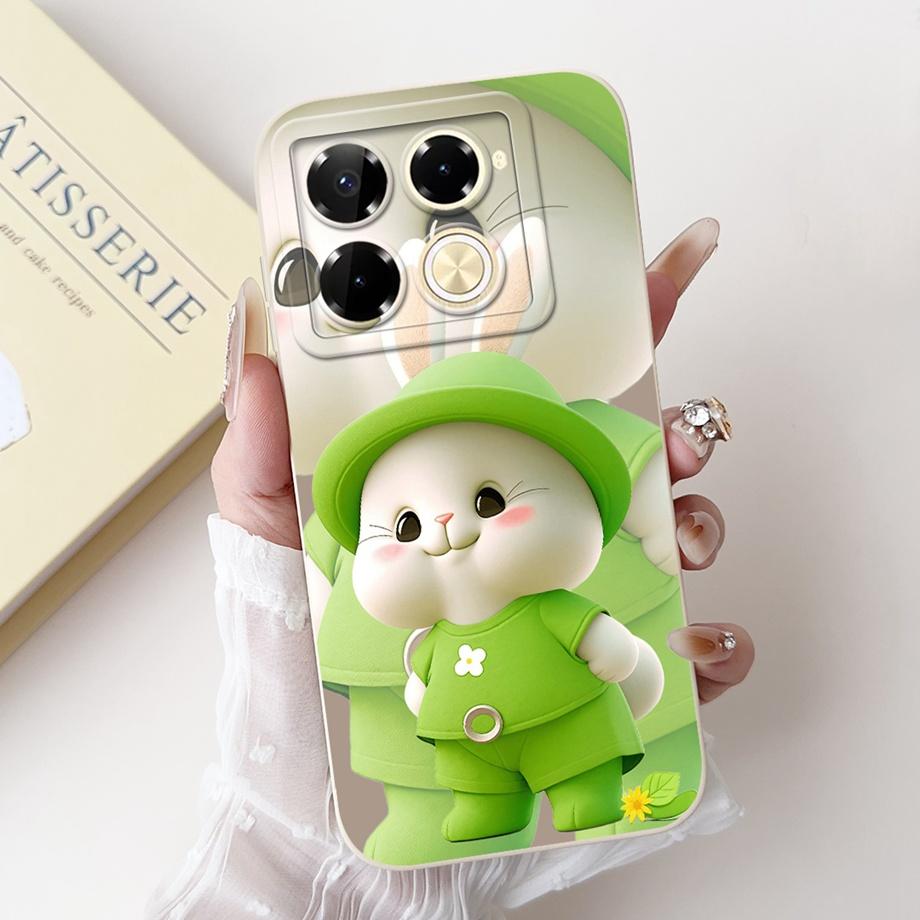 Soft Silicone Phone Case For Infinix Note 40 Pro 4G 5G Note40 Pro+ 40x Funda Cartoon Animals Flower Fashion Printed Back Cover