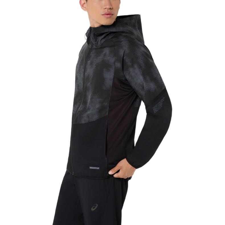 ASICS Jackets Unisex Black Hooded Moderate Other 2033C020-001
