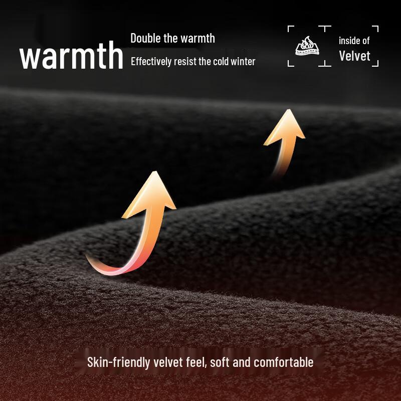 Qipilong Men's 7A Antibacterial Fleece-lined Stand Collar Zipper Sweatshirt