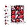12 Pcs 2.4 Inch Christmas Ball Ornaments for Tree,Red and Green Glittering Hanging Bulbs Pendants for Christmas Tree Decorations