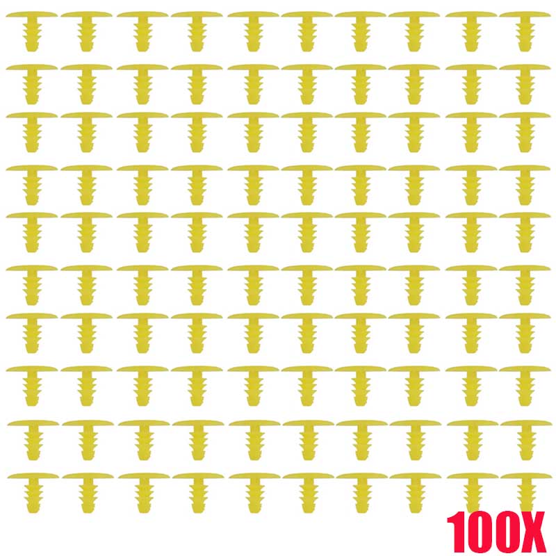 100Pcs Universal Auto Replace Screws Weatherstrip Retainer Plastic Rivets Seal Clip For Honda Toyota For All Car 100X