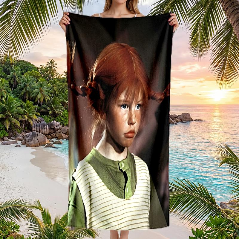 Pippi Moda Plaj Havlusu: Yaz Macerası İçin İdeal Yumuşak, emici ve çabuk kuruyan yüzme ve banyo için uygundur