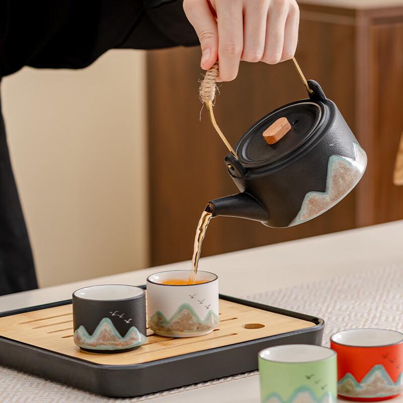 Guochao Far Mountain Kung Fu Tea Set